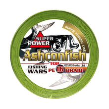 Load image into Gallery viewer, Hollow Core - 16 Strands Braided Fishing Line for Saltwater - 20-750LB -Army Green Ashconfish Fishing Tackle