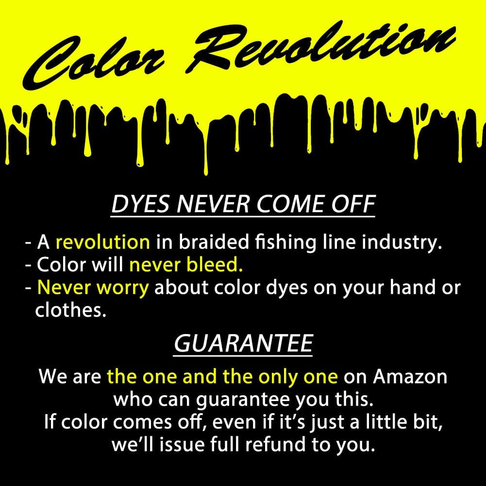 Real Color Fastness - Best Braided Fishing Line 547 Yds - The One