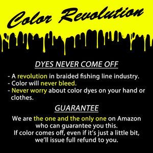 Real Color Fastness Braided Fishing Line