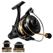 Load image into Gallery viewer, Double Brake Design Fishing Reel 8KG Max Drag 8BB 4000-5000H CNC Aluminum Left/Right Interchangeable Fishing Wheel 5.0:1