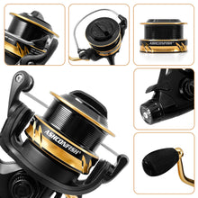 Load image into Gallery viewer, Double Brake Design Fishing Reel 8KG Max Drag 8BB 4000-5000H CNC Aluminum Left/Right Interchangeable Fishing Wheel 5.0:1