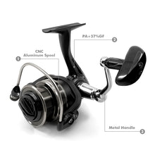 Load image into Gallery viewer, Spinning Fishing Reels Shallow Spool 5.0:1 Reel Max Drag 8kg Pre-Loading Wheel Saltwater Freshwater For Carp Fishing 4BB Frwanf