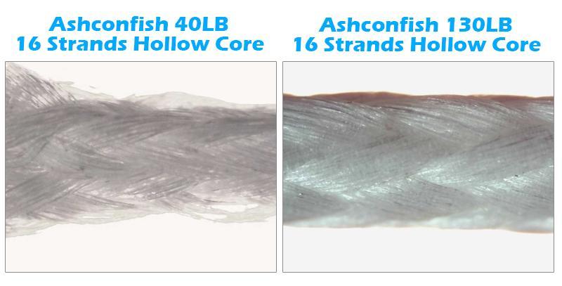 Hollow Core - 16 Strands Braided Fishing Line for Saltwater