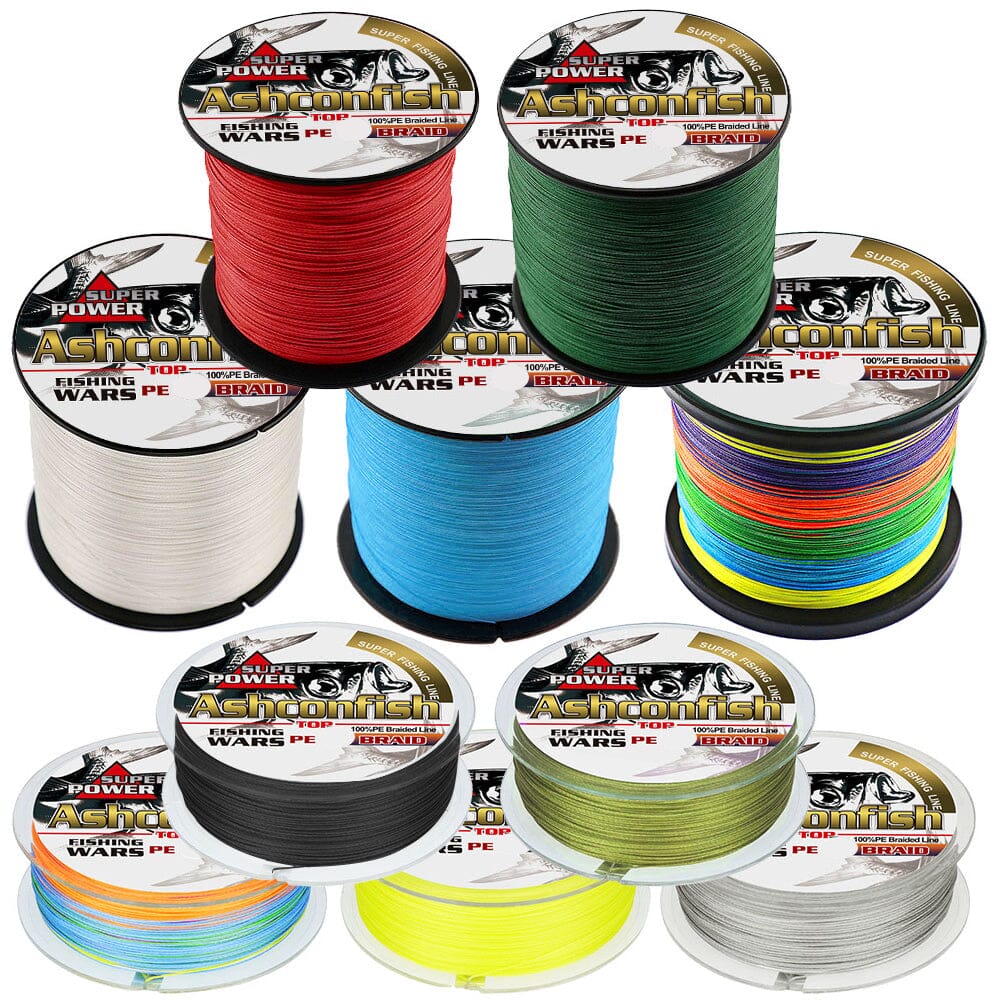 Braided Fishing Line - 4 Strands 547 Yds 6-100LB Best for Bass Fishing & Ice Fishing