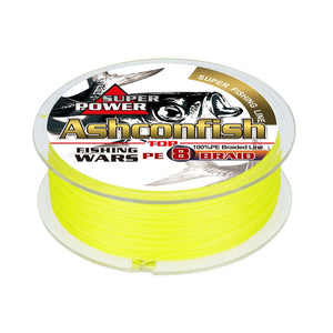 braided fishing line yellow Braided Fishing Line - 8 Strands 6-300LB PE Braid