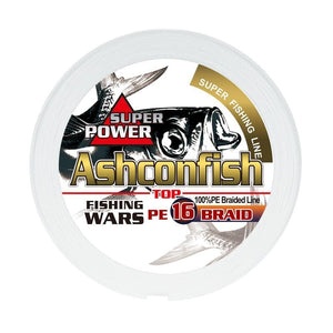 Hollow Core - 16 Strands Braided Fishing Line for Saltwater - 20-750LB  -White
