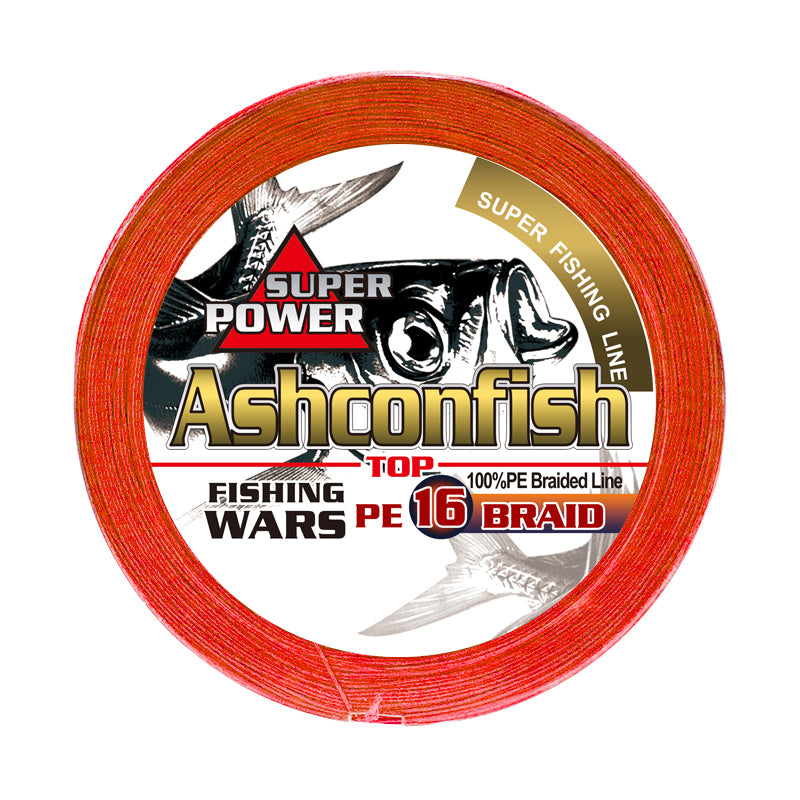 Hollow Core - 16 Strands Braided Fishing Line for Saltwater - 20-750LB -Red
