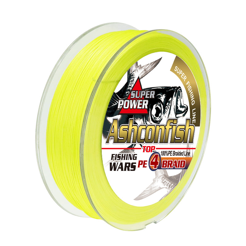 Braided Fishing Line - 4 Strands 6-100LB for Bass Fishing & Ice Fishing