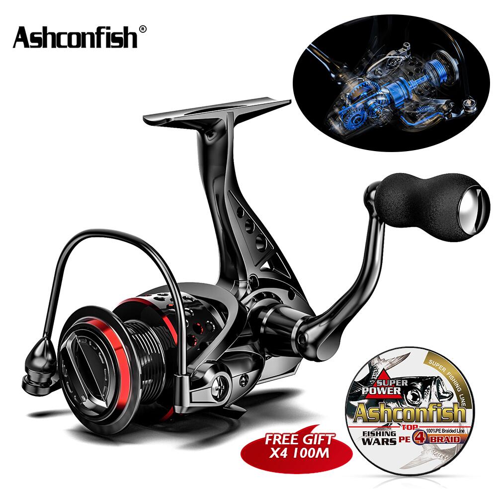 100 drag fishing reel Reels Fishing Reel carp 8BB All Metal Spool 5.0:1 gear ratio Spinning Reel 8KG Max Drag coils 2000-7000H wheels for saltwater 6000H