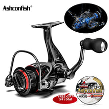 Load image into Gallery viewer, Reels Fishing Reel carp 8BB All Metal Spool 5.0:1 gear ratio Spinning Reel 8KG Max Drag coils 2000-7000H wheels for saltwater