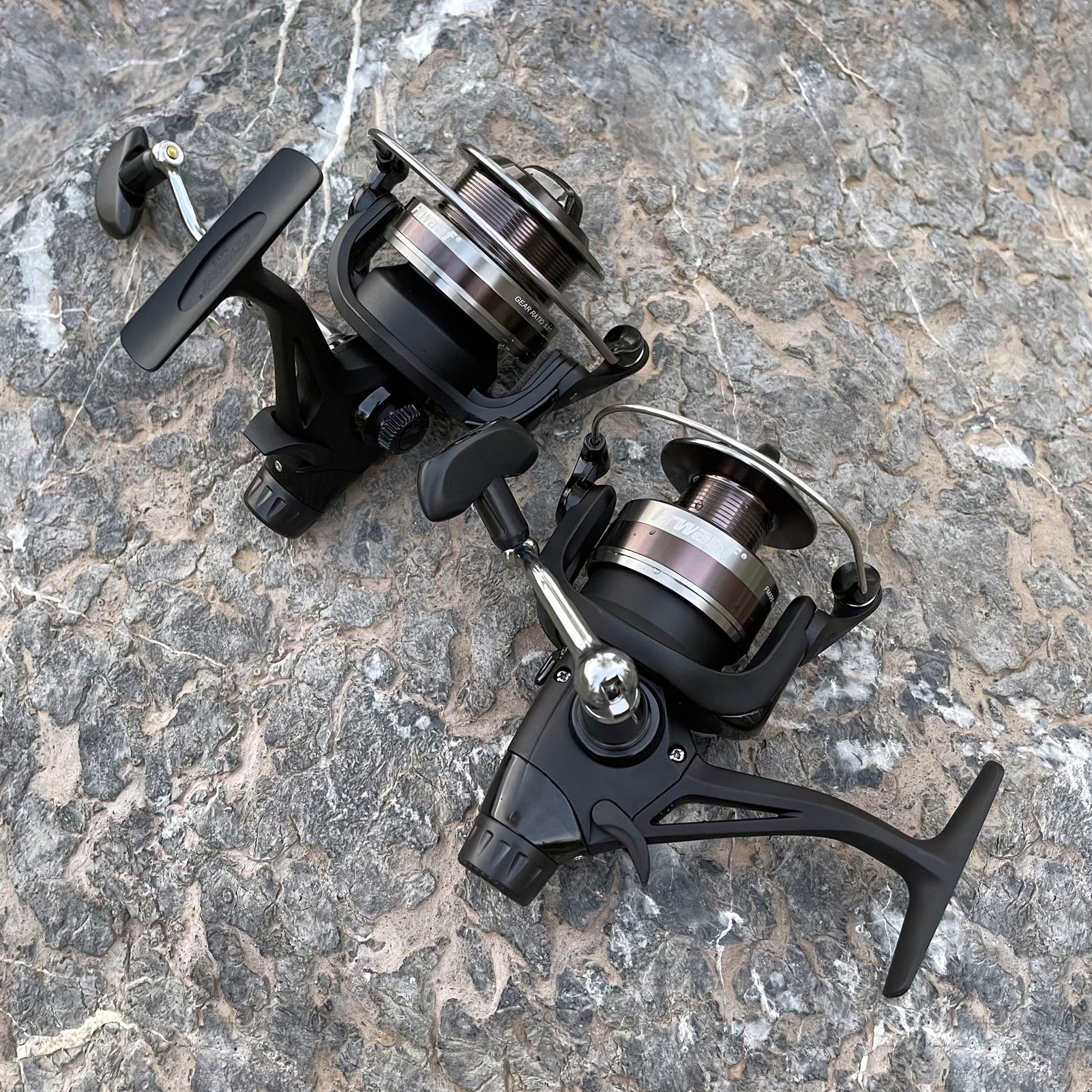 engineering design fishing reel Double Brake Design Fishing Reel 8KG Max Drag 4BB 4000-5000H CNC Aluminum Left/Right Interchangeable Spinning Reel Shallow spool Reel / 4000 Series